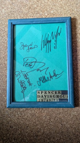 Spencer davis group autogramme - spencer,